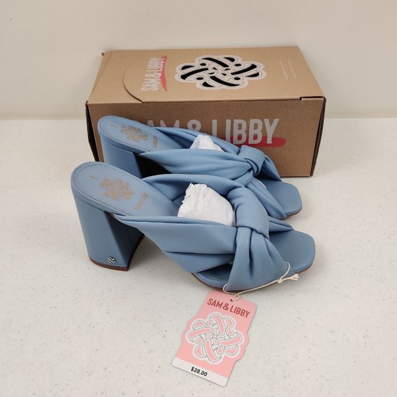 Sam & Libby Women's Dress Jovanna Sandal Blue US Womens Size 9 With Box & Tags - Picture 1 of 7